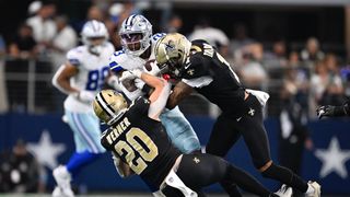 What is the Saints' best position group? (Main Show). Photo by (AP Photo/Jerome Miron)